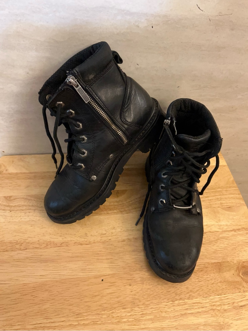 Harley-Davidson Shawnee Women's Black Leather 5-Inch Riding Boots